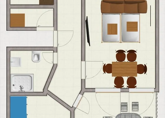 H&H Apartments Im Herzen Der Stadt In Der Lange Strasse Geraeumig Ruhig Mit Kueche Und Esstisch